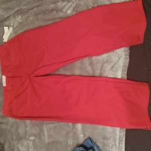 Talbots Red Capris